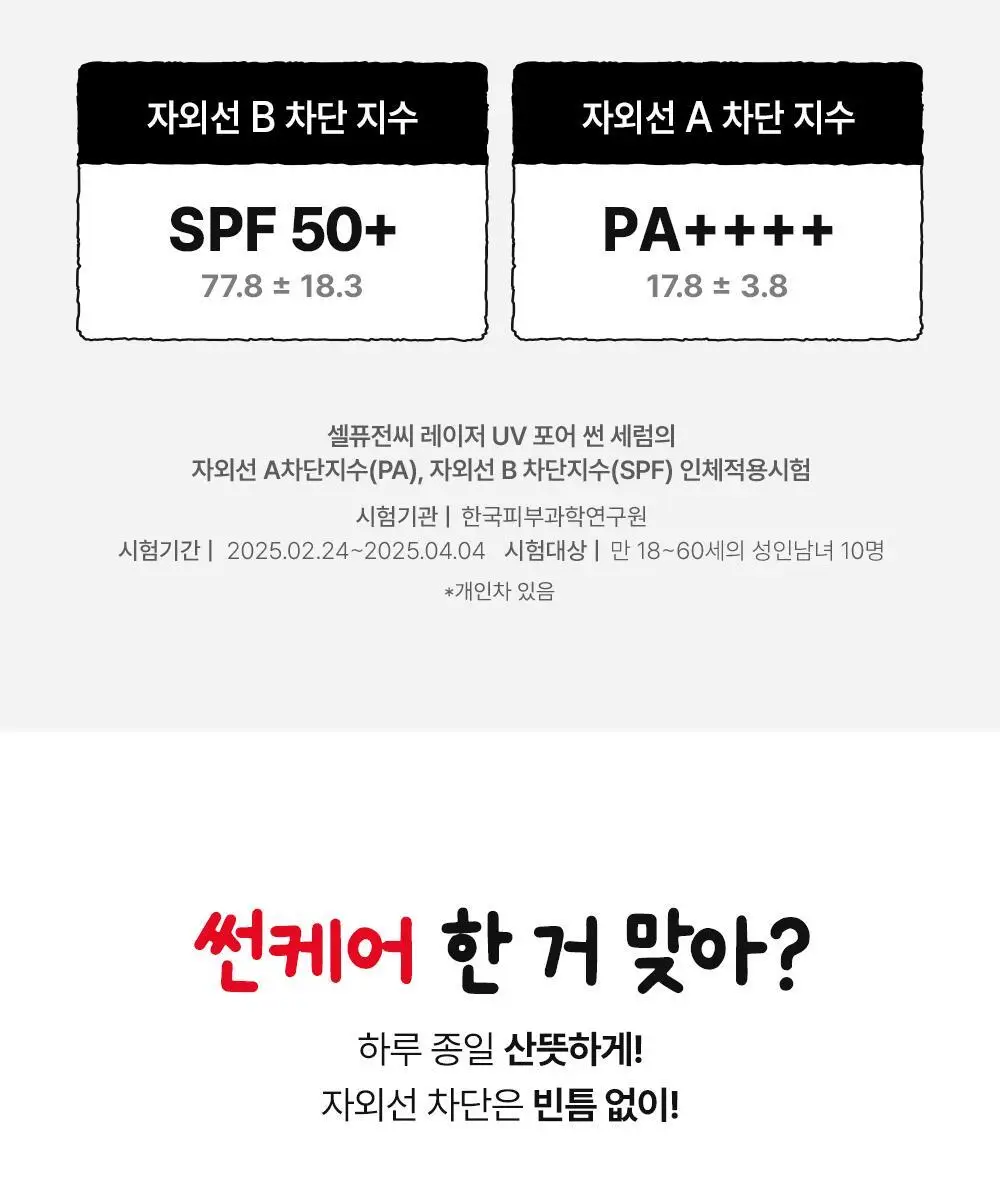 [모공PDRN 집중케어썬/조앤프렌즈 콜라보] 셀퓨전씨 레이저 UV 포어 썬 세럼 40ml 상세페이지 15